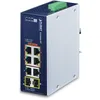 Image de PLANET IP30 Industrial 4-Port Non-gÃ©rÃ© Gigabit Ethernet (10/100/1000) Connexion Ethernet, supportant l'alimentation via ce port (PoE) Bleu, Blanc
