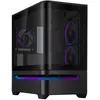Image de ASUS Prime AP202 TG ARGB Noir Â¿ BoÃ®tier PC mATX Compact Â¿ Verre trempÃ© incurvÃ© Â¿ 3 ventilateurs ARGB Â¿ Compatible GPU 420Â¿mm Â¿ Aura Sync Â¿ USB-C 20 Gbit/s Â¿ Refroidissement optimisÃ©