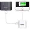 Image de ADATA AI910 Lightning Card Reader Plus - Three-Way Share - Lecteur de carte (SDHC, microSDHC, SDXC, microSDXC) - Lightning/USB 2.0