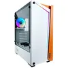 Image de Boitier Moyen Tour ATX Azza Apollo RGB avec panneau vitrÃ© (Blanc/Orange)