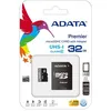 Image de ADATA Premier UHS-I - Carte mÃ©moire flash (adaptateur microSDHC - SD inclus(e)) - 32 Go - UHS Class 1 / Class10 - microSDHC UHS-I