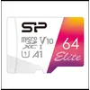 Image de SILICON POWER Elite - Carte mÃ©moire flash (adaptateur microSDXC vers SD inclus(e)) - 64 Go - A1 / Video Class V10 / UHS-I U1 / Class10 - microSDXC UHS-I