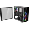 Image de Thermaltake View TG 31 RGB - Tour - ATX - panneau latÃ©ral fenÃªtrÃ© (verre trempÃ©) - pas d'alimentation (PS/2) - noir - USB/Audio