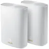Image de ASUS ZenWiFi AX Hybrid (XP4) - SystÃ¨me Wi-Fi - (2 routeurs) - jusqu'Ã  5500 pieds carrÃ©s - maillage 1GbE, HomePlug AV (HPAV) 2.0 - Wi-Fi 6 - Bi-bande