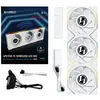 Image de Lian Li 12RTLLCD1W3W systÃ¨me de refroidissement d'ordinateur Boitier PC Ventilateur 12 cm Blanc