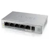 Image de Zyxel GS1005HP - Commutateur - non gÃ©rÃ© - 4 x 10/100/1000 (PoE+) + 1 x 10/100/1000 - fixation murale, de bureau - PoE (60 W)