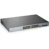 Image de Zyxel GS1350-26HP - Commutateur - intelligent - 24 x 10/100/1000 (PoE+) + 2 x SFP Gigabit combo (liaison montante) - de bureau, Montable sur rack - PoE+ (375 W)