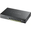Image de Zyxel GS2220-10HP - Commutateur - GÃ©rÃ© - 8 x 10/100/1000 (PoE+) + 2 x SFP Gigabit combinÃ© - Montable sur rack, fixation murale - PoE+ (180 W)