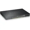 Image de Zyxel GS2220-28HP - Commutateur - GÃ©rÃ© - 24 x 10/100/1000 (PoE+) + 4 x SFP Gigabit combinÃ© - Montable sur rack - PoE+ (375 W)