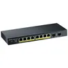 Image de Zyxel GS1900-10HP - Commutateur - intelligent - 8 x 10/100/1000 (PoE+) + 2 x Gigabit SFP - de bureau, fixation murale - PoE+ (77 W)