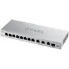 Image de Zyxel XGS1250-12 - Commutateur - GÃ©rÃ© - 8 x 10/100/1000 + 3 x 1/2.5/5/10GBase-T + 1 x 1 Gigabit / 10 Gigabit SFP+ - de bureau