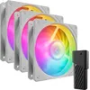 Image de Cooler Master MFZ-M2DW-243P2-R1 systÃ¨me de refroidissement d'ordinateur Boitier PC Refroidisseur d'air 12 cm Blanc 3 piÃ¨ce(s)