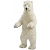 Image de Hansa Peluche Geante Ours Polaire Dresse 150 Cm H Et 65 Cm L