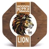 Image de Puzzle en bois 100 pcs ø 20 cm Lion