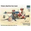 Image de Figurines 2Ã¨me Guerre Mondiale : Set Mitrailleuse Vickers 8th Army, Afrique Du Nord