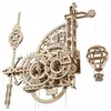 Image de Ugears 3d En Bois MÃ©canique Puzzle Horloge Murale Aero
