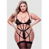 Image de Body Dentelle Cils à Lanières Noir GT