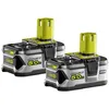 Image de Lot de 2 batteries RYOBI 18V One+ 5.0Ah Lithium-ion RB18LL50