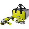 Image de Meuleuse d'angle RYOBI 18V One+ R18AG-140S - Batterie Lithium-ion 4.0 Ah - Chargeur