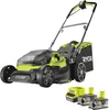Image de Tondeuse hybride RYOBI 18V One+ coupe 37cm - 2 batteries 5.0 Ah - 1 chargeur rapide RY18LMH37A-250
