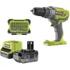 Image de Perceuse-visseuse a percussion sans fil RYOBI R18PD3-140SA 18V