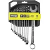 Image de Jeu de 12 clÂ¿s (8. 9. 10. 11. 12. 13. 14. 15. 16. 17. 19. 22 mm) - RYOBI - Angle de reprise 15Â¿ - Compatible avec Ryobi LINK
