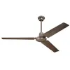 Image de Westinghouse Lighting 7862340 Ventilateur Pour Plafond Industrial Avec Interrupteur Mural Et Mode ÃtÃ©/Hiver Espresso 142 Cm