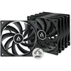 Image de ARCTIC F12 PWM PST Boitier PC Ventilateur 12 cm Noir 5 piÃ¨ce(s)