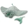 Image de Peluche GÃ©ante Raie Manta Et Son BÃ©bÃ© Menthe Mantalou Les Ptipotos - Les DÃ©glingos