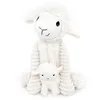 Image de Peluche mouton maman et son bÃ©bÃ© blanc