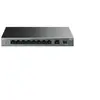 Image de LiteWave LS1210GP V1 - Commutateur - 8 x 10/100/1000 (PoE+) + 1 x 10/100/1000 + 1 x Gigabit SFP - de bureau, fixation murale - PoE+ (61 W) en occasion ou reconditionné