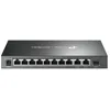 Image de TP-Link Omada DS111P V1.6 - Commutateur - 8 x 10/100Base-TX (PoE) + 2 x 1Gb Ethernet + 1 x Gigabit SFP - de bureau - PoE+ (65 W)