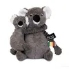 Image de Peluche BÃ©bÃ© Koala Trankilou Maman Et BÃ©bÃ© Gris Les Ptipotos