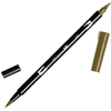 Image de Feutre Tombow double-pointe Ocre noir 027