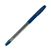 Image de Pilot Stylo Ã Bille Pointe Moyenne Encre Bleue Corps Transparent Avec Grip AntidÃ©rapant + Capuchon Bps-Gp