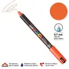 Image de Marqueur Posca pointe calibrée, baguée de métal - Trait extra fin 0.7 mm - Orange foncé