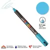 Image de Marqueur Posca pointe calibrée, baguée de métal - Trait extra fin 0.7 mm - Bleu clair