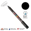 Image de Marqueur Posca pointe calibrée, baguée de métal - Trait extra fin 0.7 mm - Noir