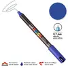 Image de Marqueur Posca pointe calibrée, baguée de métal - Trait extra fin 0.7 mm - Bleu foncé