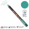 Image de Marqueur Posca pointe calibrée, baguée de métal - Trait extra fin 0.7 mm - Vert métallique