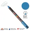 Image de Marqueur Posca pointe calibrée, baguée de métal - Trait extra fin 0.7 mm - Bleu métallique
