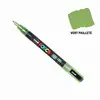 Image de Marqueur Posca vert pailleté - pointe conique fine