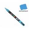 Image de Marqueur Posca bleu clair pailleté - pointe conique fine