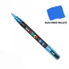 Image de Marqueur Posca bleu foncé pailleté - pointe conique fine