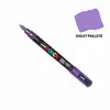 Image de Marqueur Posca violet pailleté - pointe conique fine