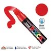 Image de Marqueur Posca pointe biseautée - Trait extra large 15 mm - Rouge