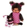 Image de Monchhichi Knuffelpop Moeder Met Buggy - 20 Cm
