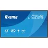 Image de iiyama ProLite LH4364UHS-B1AG - 43" écran LCD rétro-éclairé par LED - signalisation numérique - avec lecteur multimédia SoC intégré - 4K UHD (2160p) 3840 x 2160 - cadre noir avec finition mate