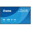 Image de iiyama ProLite LH6564UHS-B1AG - 65" Ã©cran LCD rÃ©tro-Ã©clairÃ© par LED - signalisation numÃ©rique - avec lecteur multimÃ©dia SoC intÃ©grÃ© - 4K UHD (2160p) 3840 x 2160 - cadre noir avec finition mate