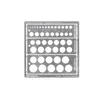 Image de Outillage Maquette Gabarits De Gravure Ronds - Tamiya 74150 --Tamiya